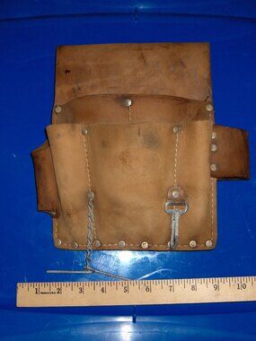 Electricians Pal Tool Pouch, Vintage Top Grain Leather
